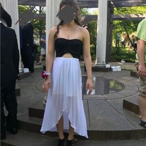 Black and white dress